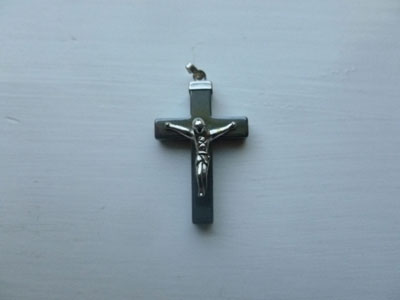 Onyx Crucifix Cross Necklace Pendent2